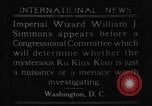 Image of William J Simmons of KKK Washington DC USA, 1921, second 18 stock footage video 65675052456