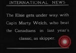 Image of Captain Marty Welch Gloucester Massachusetts USA, 1921, second 46 stock footage video 65675052459