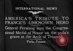 Image of General John Joseph Pershing Paris France, 1921, second 3 stock footage video 65675052461