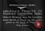 Image of General John Joseph Pershing Paris France, 1921, second 5 stock footage video 65675052461