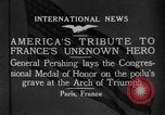 Image of General John Joseph Pershing Paris France, 1921, second 7 stock footage video 65675052461