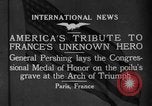 Image of General John Joseph Pershing Paris France, 1921, second 9 stock footage video 65675052461