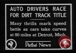 Standbild Cliff Woodbury gewinnt AAA Dirt Track Weltmeisterschaften Detroit Michigan USA, 1927, aus Sekunde 19 historischem Filmmaterial Videoclip 65675052487