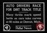 Standbild Cliff Woodbury gewinnt AAA Dirt Track Weltmeisterschaften Detroit Michigan USA, 1927, aus Sekunde 26 historischem Filmmaterial Videoclip 65675052487