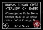 Immagine di Thomas Edison West Orange New Jersey USA, 1927, secondo 5 filmato di repertorio 65675052489