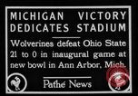 Immagine di La prima partita di calcio nel 1927 a New Michigan Stadium Ann Arbor Michigan USA, 1927, secondo 5 filmato di repertorio 65675052490