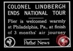 Image of Philadelphia arade for Charles Lindbergh Philadelphia Pennsylvania USA, 1927, second 5 stock footage video 65675052494