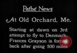 Image femme pilote Frances Grayson Old Orchard Maine USA, 1927, de la seconde 9 séquences d'archives historiques vidéo 65675052496