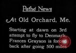 Image femme pilote Frances Grayson Old Orchard Maine USA, 1927, de la seconde 14 séquences d'archives historiques vidéo 65675052496