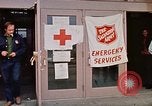 Image of Salvation Army shelter at Rapid City High School following flood Rapid City South Dakota USA, 1972, second 33 stock footage video 65675052512
