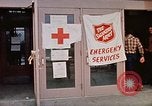 Image of Salvation Army shelter at Rapid City High School following flood Rapid City South Dakota USA, 1972, second 35 stock footage video 65675052512