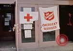 Image of Salvation Army shelter at Rapid City High School following flood Rapid City South Dakota USA, 1972, second 36 stock footage video 65675052512