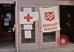 Image of Salvation Army shelter at Rapid City High School following flood Rapid City South Dakota USA, 1972, second 37 stock footage video 65675052512
