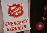Image of Salvation Army shelter at Rapid City High School following flood Rapid City South Dakota USA, 1972, second 41 stock footage video 65675052512