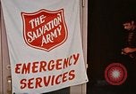 Image of Salvation Army shelter at Rapid City High School following flood Rapid City South Dakota USA, 1972, second 42 stock footage video 65675052512