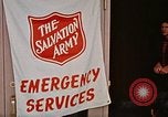 Image of Salvation Army shelter at Rapid City High School following flood Rapid City South Dakota USA, 1972, second 44 stock footage video 65675052512