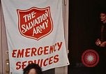 Image of Salvation Army shelter at Rapid City High School following flood Rapid City South Dakota USA, 1972, second 45 stock footage video 65675052512