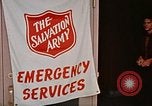 Image of Salvation Army shelter at Rapid City High School following flood Rapid City South Dakota USA, 1972, second 46 stock footage video 65675052512