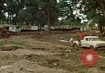 Image of wrecked trailer homes Rapid City South Dakota USA, 1972, second 8 stock footage video 65675052518