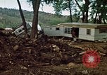 Image of wrecked trailer homes Rapid City South Dakota USA, 1972, second 15 stock footage video 65675052518