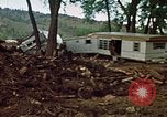 Image of wrecked trailer homes Rapid City South Dakota USA, 1972, second 18 stock footage video 65675052518