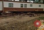 Image of wrecked trailer homes Rapid City South Dakota USA, 1972, second 22 stock footage video 65675052518