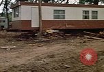 Image of wrecked trailer homes Rapid City South Dakota USA, 1972, second 23 stock footage video 65675052518
