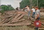 Image of wrecked trailer homes Rapid City South Dakota USA, 1972, second 46 stock footage video 65675052518