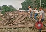 Image of wrecked trailer homes Rapid City South Dakota USA, 1972, second 47 stock footage video 65675052518