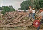 Image of wrecked trailer homes Rapid City South Dakota USA, 1972, second 48 stock footage video 65675052518