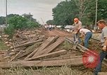 Image of wrecked trailer homes Rapid City South Dakota USA, 1972, second 49 stock footage video 65675052518