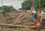 Image of wrecked trailer homes Rapid City South Dakota USA, 1972, second 50 stock footage video 65675052518