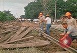 Image of wrecked trailer homes Rapid City South Dakota USA, 1972, second 53 stock footage video 65675052518