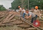 Image of wrecked trailer homes Rapid City South Dakota USA, 1972, second 56 stock footage video 65675052518
