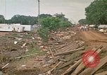 Image of wrecked trailer homes Rapid City South Dakota USA, 1972, second 57 stock footage video 65675052518