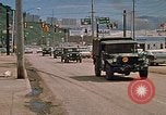 Image convoi de camions de la Garde nationale Rapid City South Dakota USA, 1972, de la seconde 6 séquences d'archives historiques vidéo 65675052523