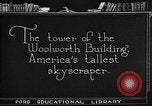Image of Woolworth Building New York City USA, 1918, second 1 stock footage video 65675052547