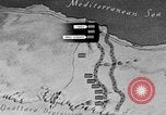Standbild Karte von Afrika El Alamein Ägypten, 1942, aus Sekunde 17 historischem Filmmaterial Videoclip 65675052596