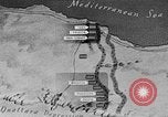 Standbild Karte von Afrika El Alamein Ägypten, 1942, aus Sekunde 24 historischem Filmmaterial Videoclip 65675052596