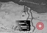 Standbild Karte von Afrika El Alamein Ägypten, 1942, aus Sekunde 28 historischem Filmmaterial Videoclip 65675052596