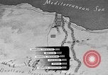 Standbild Karte von Afrika El Alamein Ägypten, 1942, aus Sekunde 29 historischem Filmmaterial Videoclip 65675052596