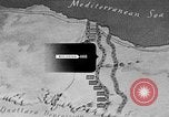 Standbild Karte von Afrika El Alamein Ägypten, 1942, aus Sekunde 33 historischem Filmmaterial Videoclip 65675052596