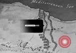 Standbild Karte von Afrika El Alamein Ägypten, 1942, aus Sekunde 34 historischem Filmmaterial Videoclip 65675052596