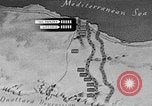 Standbild Karte von Afrika El Alamein Ägypten, 1942, aus Sekunde 36 historischem Filmmaterial Videoclip 65675052596