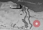 Standbild Karte von Afrika El Alamein Ägypten, 1942, aus Sekunde 37 historischem Filmmaterial Videoclip 65675052596