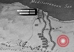Standbild Karte von Afrika El Alamein Ägypten, 1942, aus Sekunde 38 historischem Filmmaterial Videoclip 65675052596