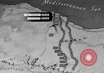 Standbild Karte von Afrika El Alamein Ägypten, 1942, aus Sekunde 39 historischem Filmmaterial Videoclip 65675052596