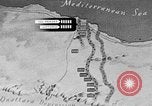 Standbild Karte von Afrika El Alamein Ägypten, 1942, aus Sekunde 40 historischem Filmmaterial Videoclip 65675052596