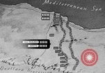 Standbild Karte von Afrika El Alamein Ägypten, 1942, aus Sekunde 42 historischem Filmmaterial Videoclip 65675052596