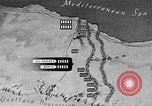 Standbild Karte von Afrika El Alamein Ägypten, 1942, aus Sekunde 43 historischem Filmmaterial Videoclip 65675052596